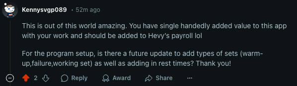 Positive Reddit comment about Proxima (1 of 9)