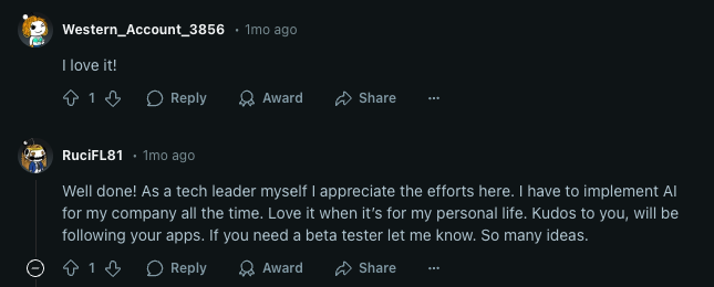 Positive Reddit comment about Proxima (7 of 9)